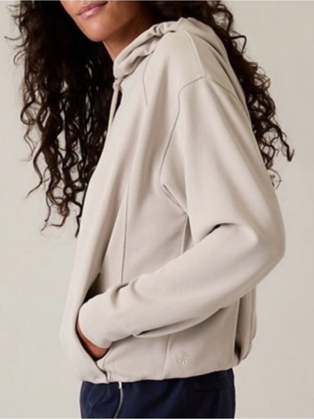 Athleta Seasoft Bubble Pullover Hoodie